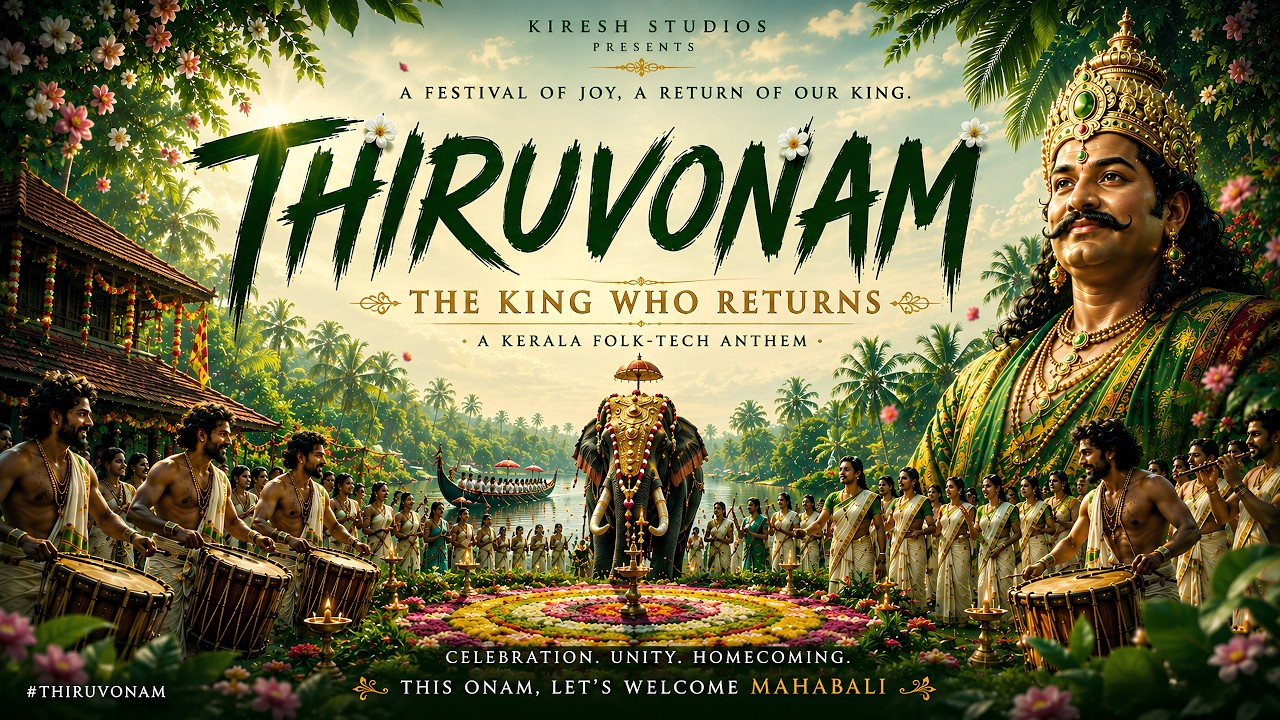 THIRUVONAM &ndash; The King Who Returns | A Kerala Folk-Tech Anthem Celebrating Mahabali | Kiresh Studios