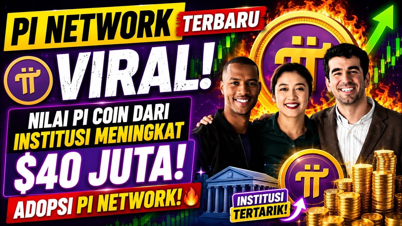 LATEST VIRAL PI NETWORK - PI COIN VALUE FROM INSTITUTIONS RISES BY $40 MILLION || PI NETWORK ADOP...