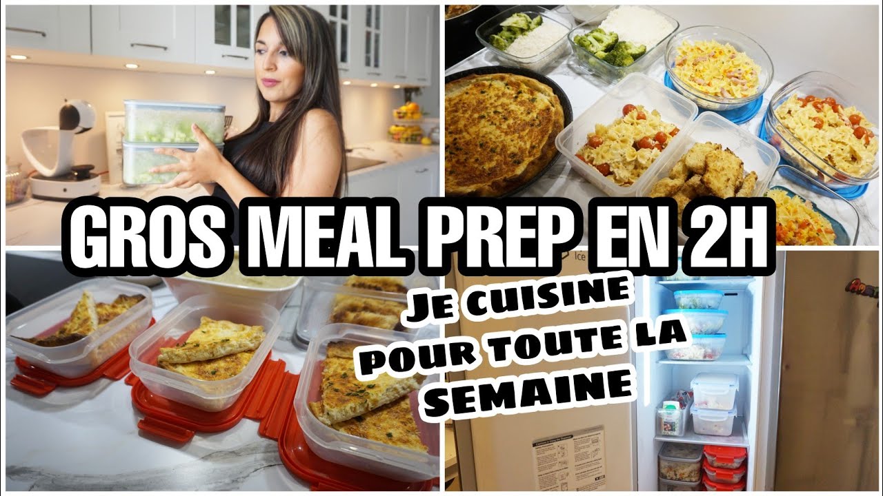 ÉNORME MEAL PREP EN 2H / 10 REPAS // UNE SEMAINE DE REPAS | MEAL PREP FACILE POUR TOUTE LA FAMILLE