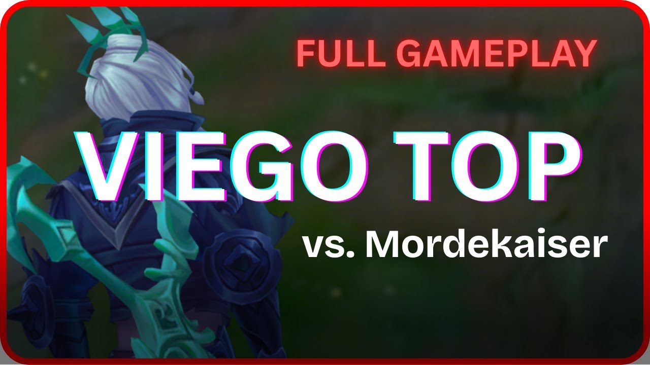 [Full Gameplay] Drac Viego Top vs. Mordekaiser - 13 180126