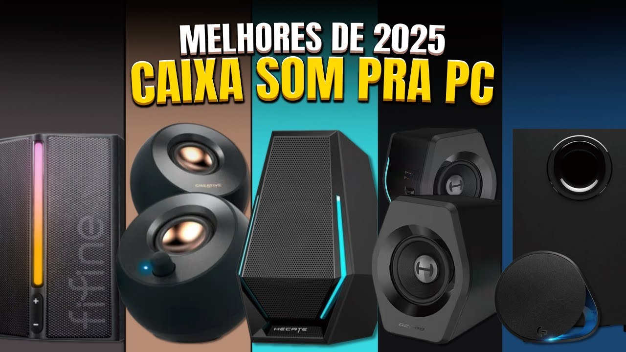 Caixas de Som pra PC: Qual Melhor pro Seu SETUP em 2025? 5 Melhores ✅