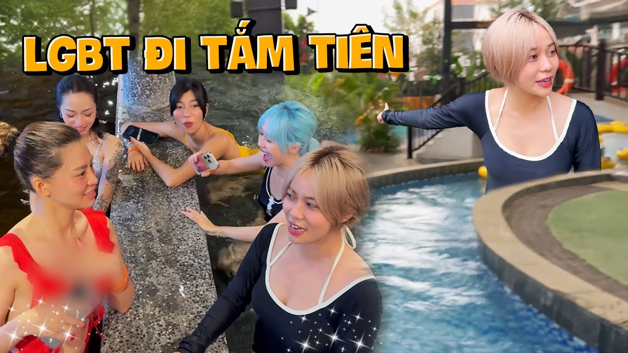 Lan Gia Bùi Tộc rủ nhau tắm tiên hậu fancon. MisThy hào hứng lần đầu trải nghiệm bể bơi lộ thiên!?