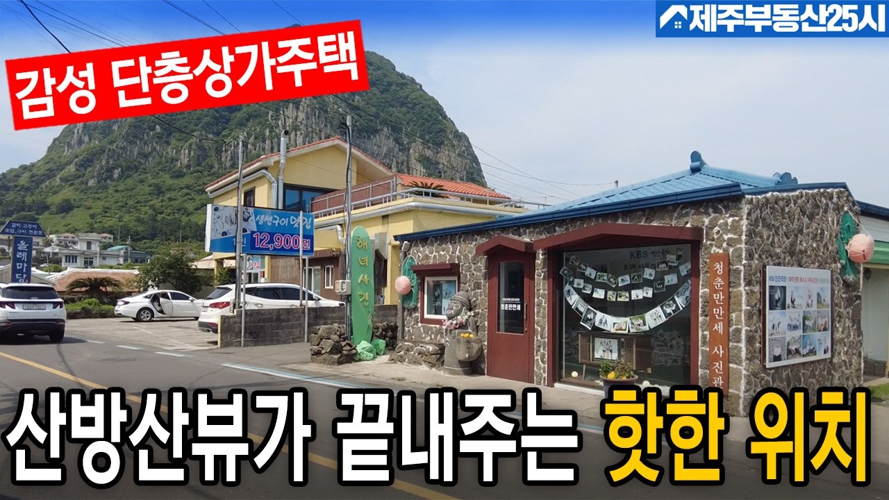 [매물번호0537] 사계리 핫한 위치 스토리가 있는 매력적인 상가와 주택 추천 #제주도부동산