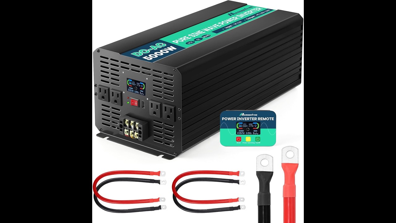 Mxmoonfree 5000 watt 12 Volt to 110 Volt Inverter Review - Pros & Cons - Mxmoonfree 5000 watt