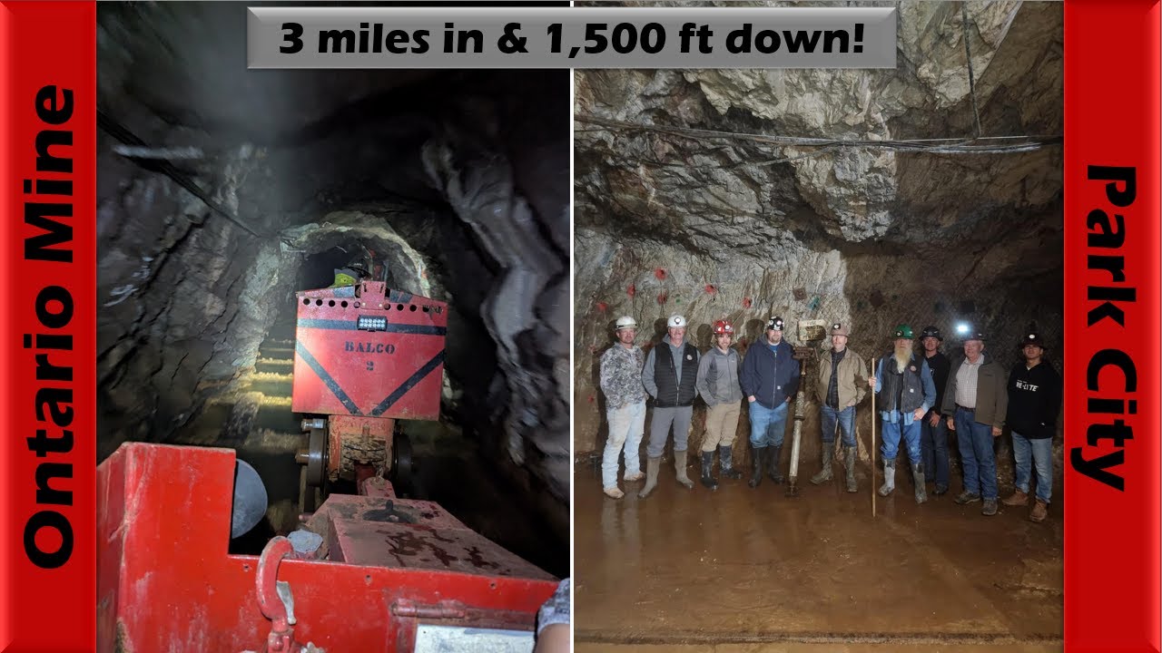 1,500 ft under Park City in the historic Ontario Mine! | Exploring Utah's Mining History