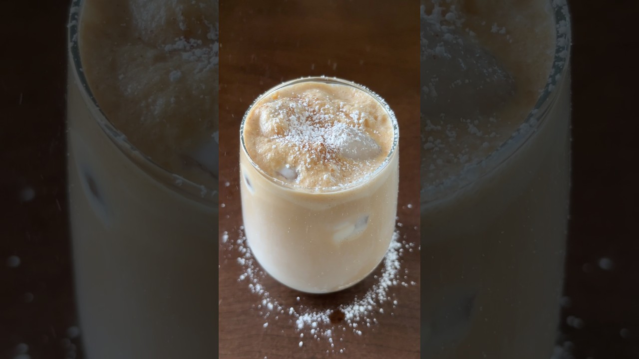 Cinnamon Roll Latte #coffee #icedlatte #coffeeaddict #coffeelover #coffeeathome #cinnamoroll