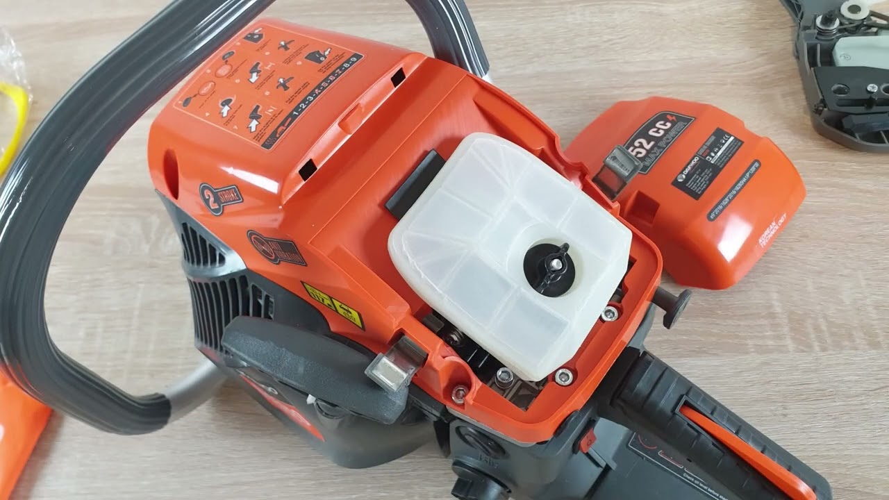 Daewoo DCS 5820 láncfűrész (52 cc) - deep unboxing & first cut