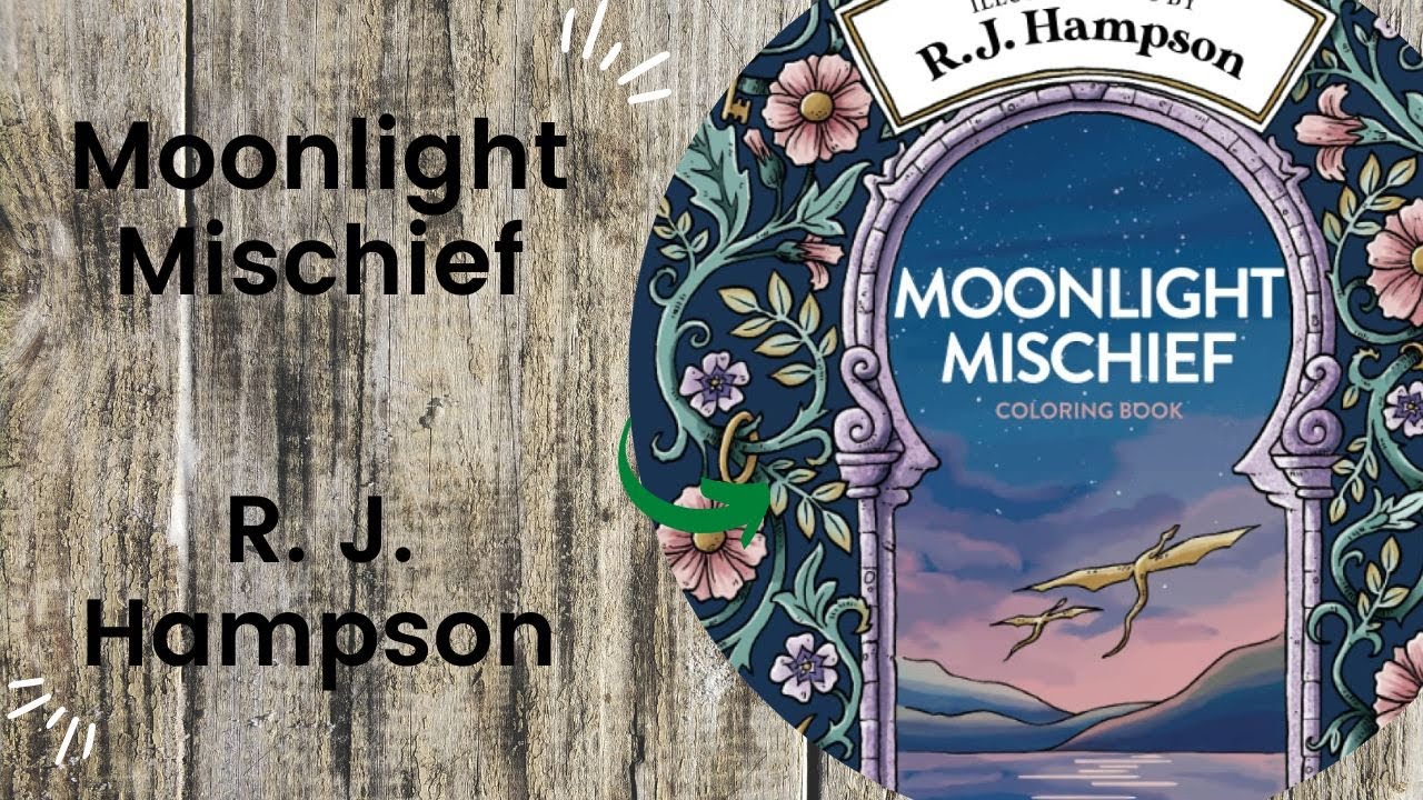 Moonlight Mischief - R. J. Hampson  //Adult Colouring Book Flip Through