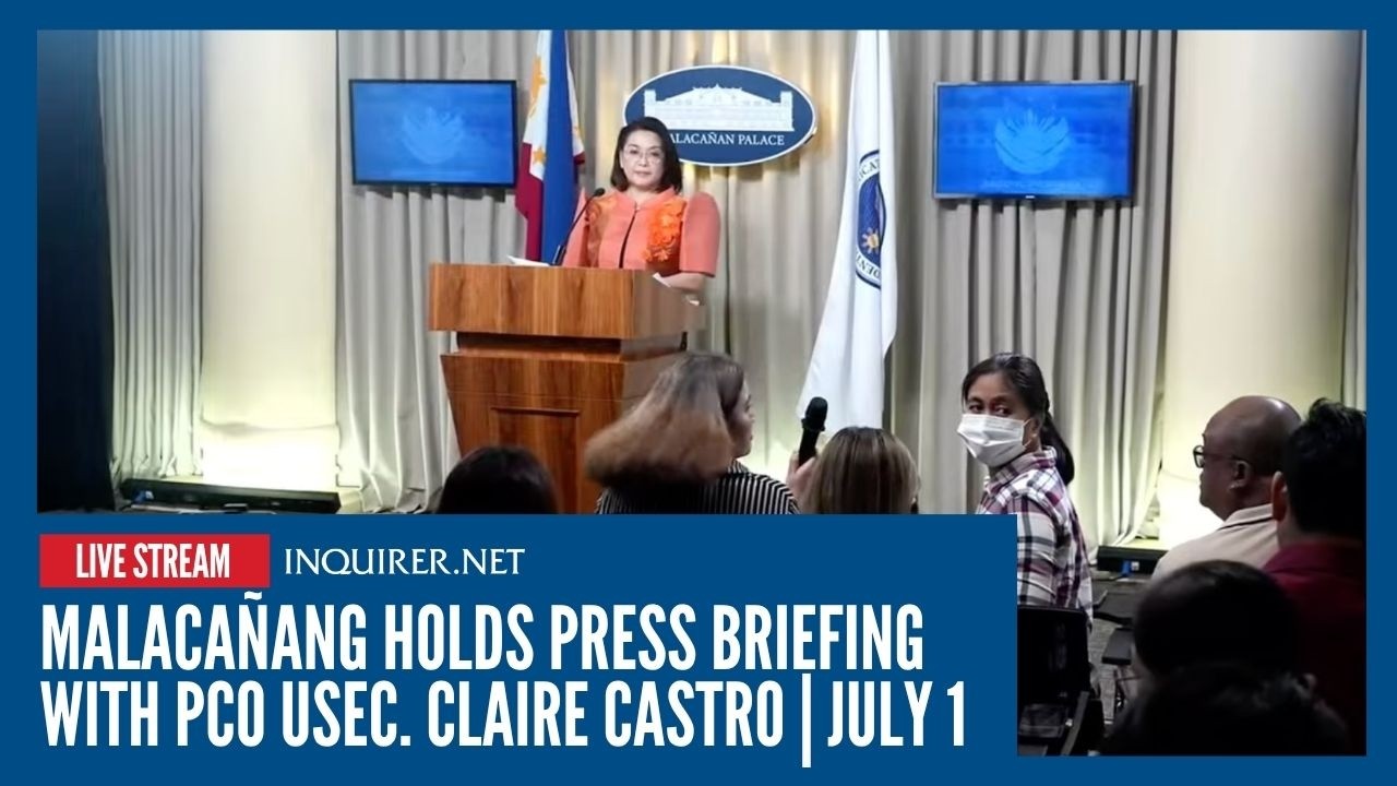 LIVE: Malaca&ntilde;ang holds press briefing with PCO USec. Claire Castro | July 1