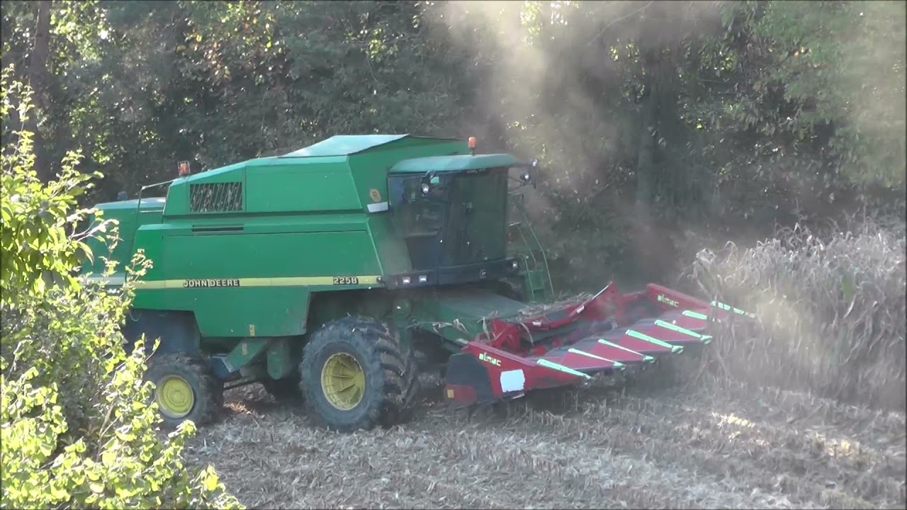 Mais dreschen 2021 John Deere Hillmaster Teil 1