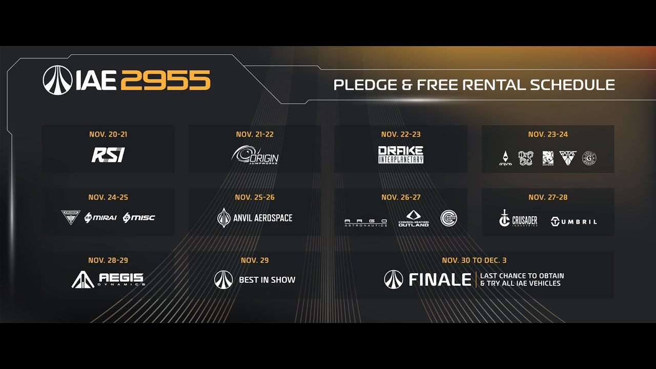 Intergalactic Aerospace Expo 2955 (IAE) | Star Citizen