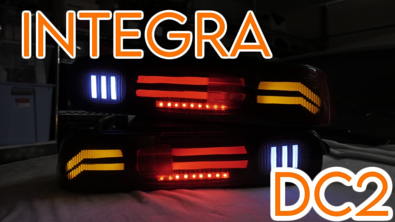 How To Make Custom Acura Integra LED Tail Lights!