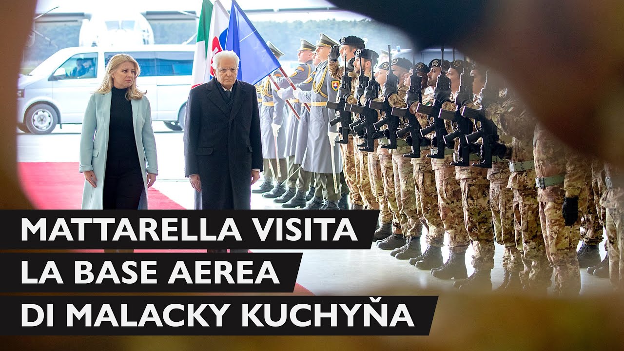 Mattarella visita la Base aerea di Malacky Kuchyňa
