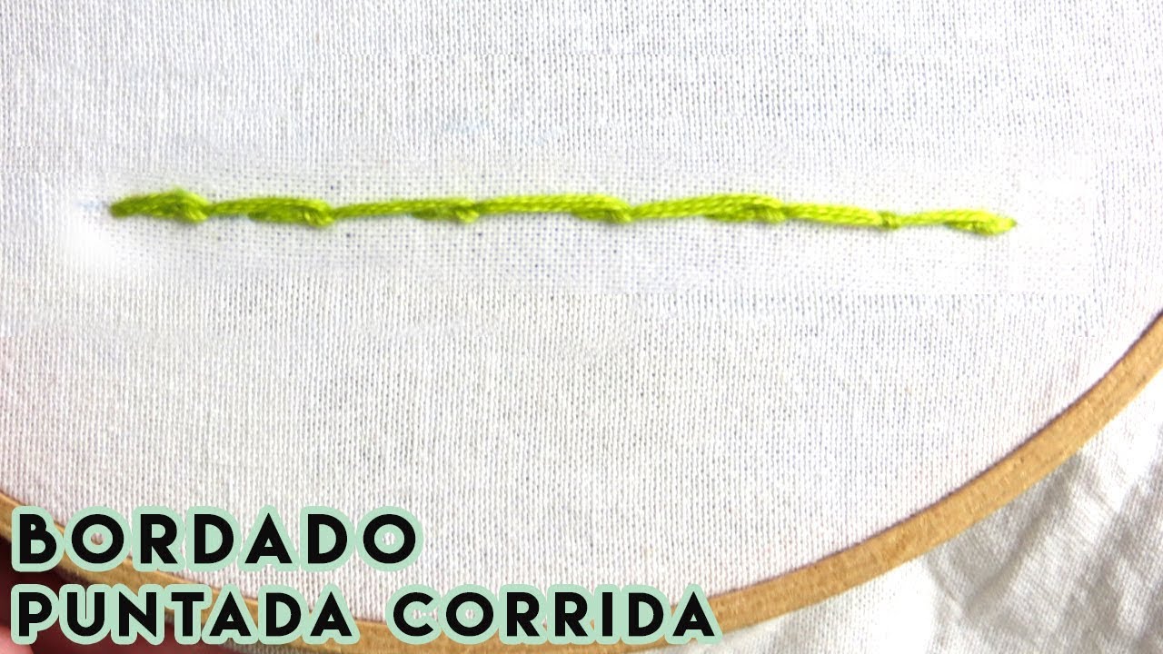 BORDADO A MANO | PUNTADA CORRIDA - WHIPPED STITCH