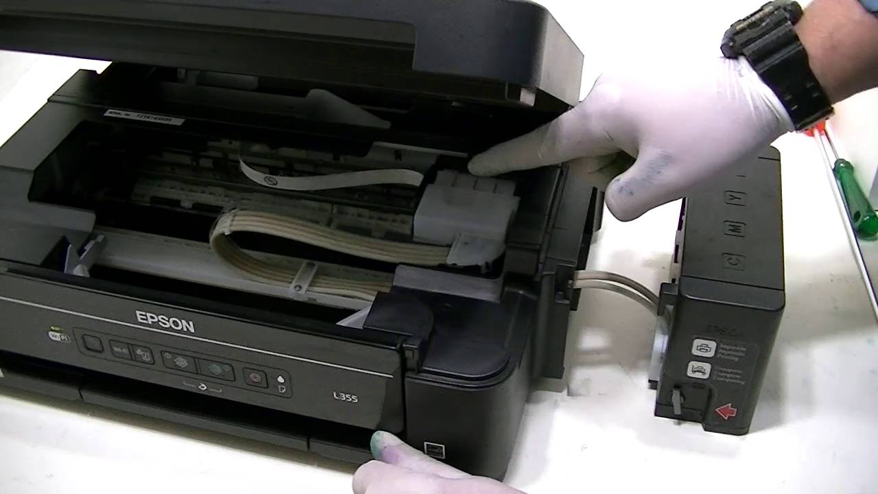 Veja como desmontar o tanque(bulk ink) das Epson L110, L210, L355, L555, L800