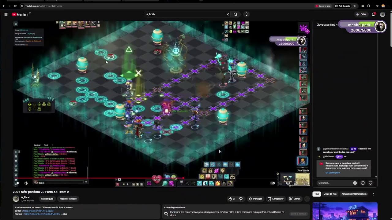 200+ Néo-pandora 2   / Farm Xp Team 2