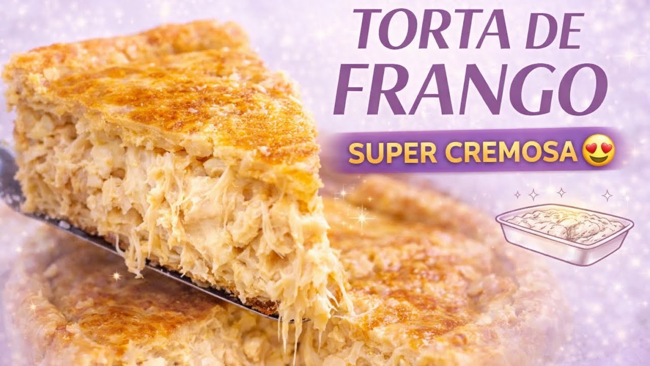 TORTA DE FRANGO CREMOSA COM REQUEIJÃO 😍  A MAIS FAMOSA DO CANAL