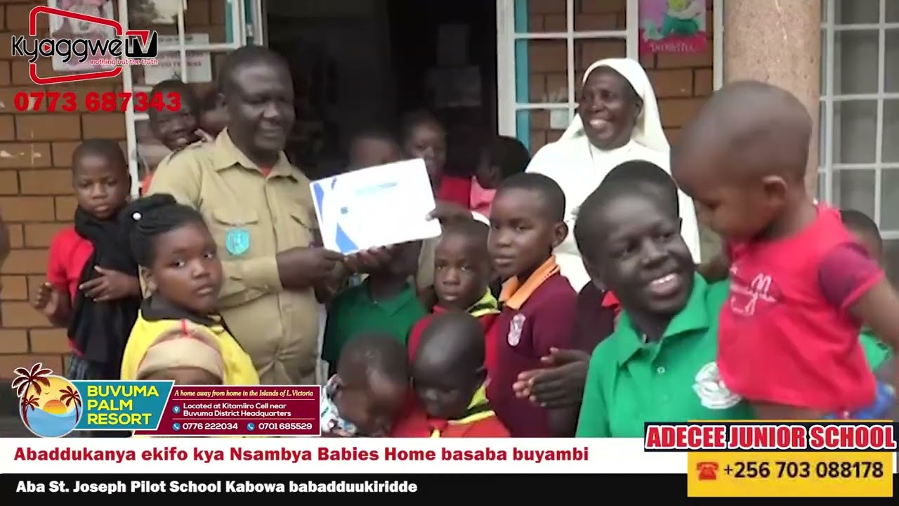 Aba St  Joseph Pilot School Kabowa badduukiridde ba bbebi ba Nsambya Babies Home