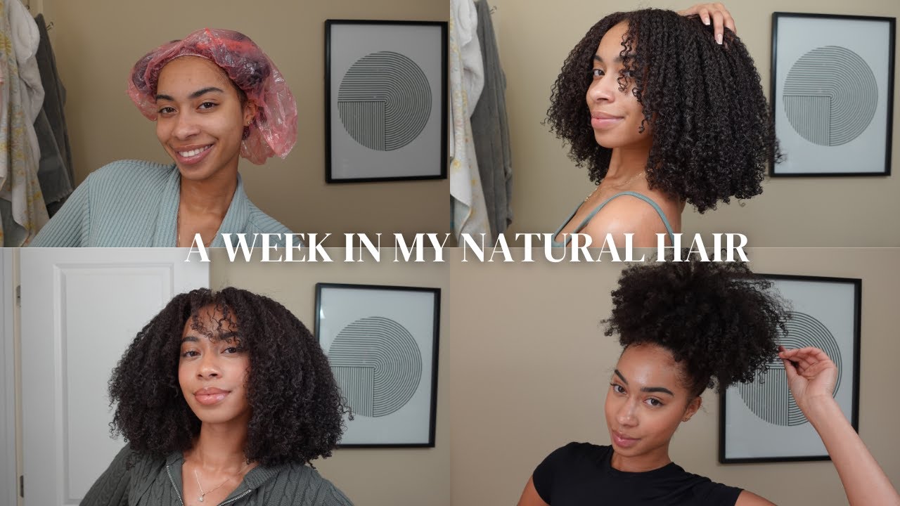a realistic week in my natural hair