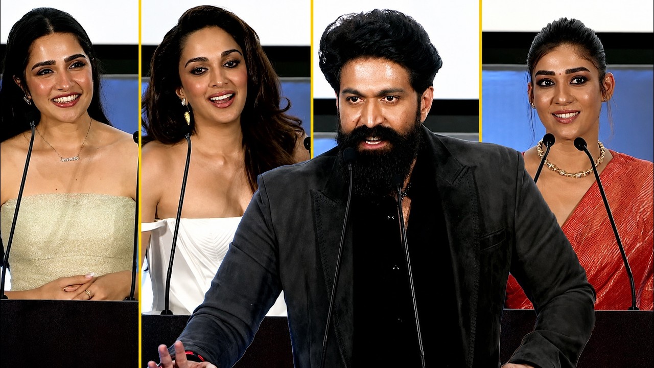 Rocking Star Yash, Kiara Advani, Nayanthara & Team Speeches | #TOXIC Trailer Launch