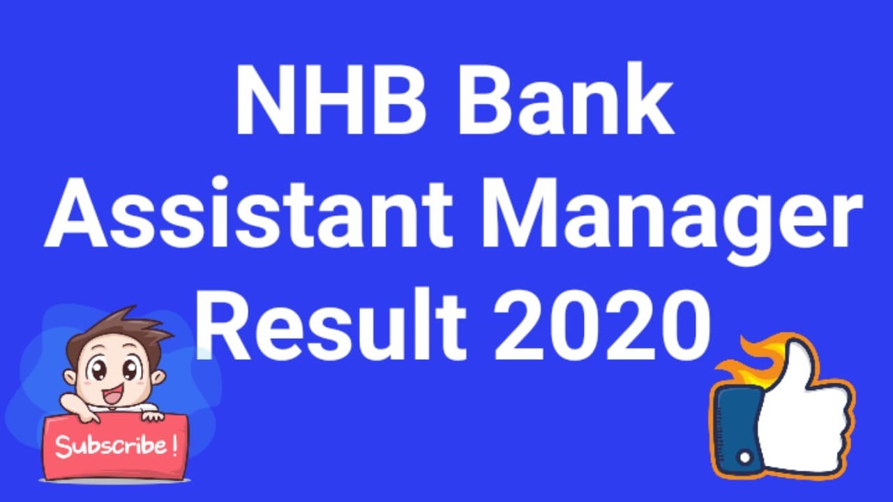 NHB Result || Assistant Manager Result 2020 ||