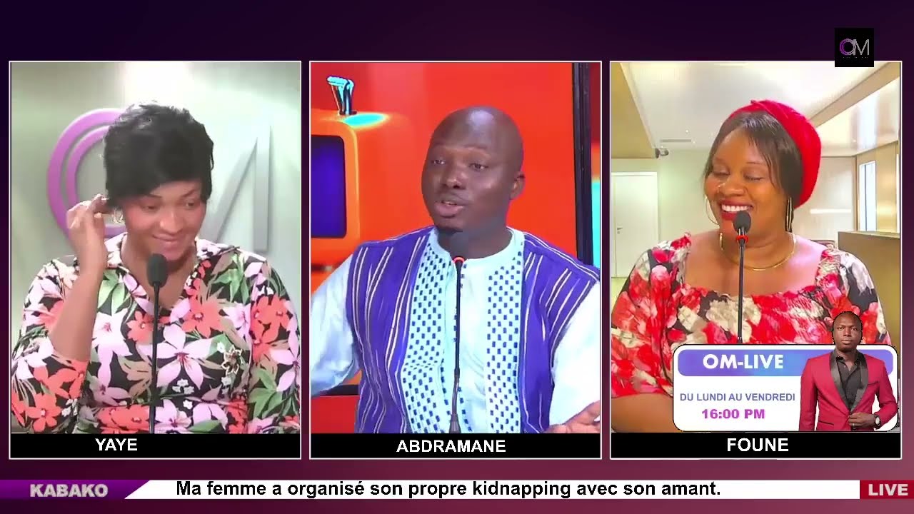 OM LIVE : #kabako / Ma femme a organisé son propre kidn**apping avec son amant.