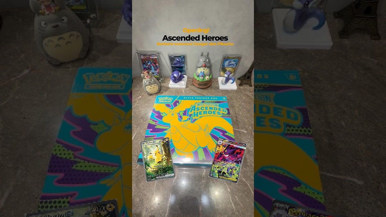 Hari Pertama Masuk Dunia Pokemen Langsung unboxing ETB Ascended Heroes. Berburu Gengar! 🔥