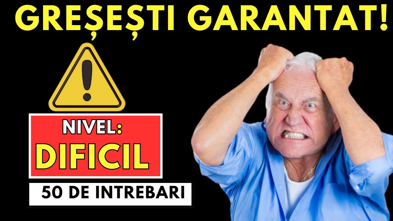 TEST CULTURA GENERALA!  ⚠️ Atentie ! Doar 1% reușesc acest test extrem de dificil!🔥#cultura #test