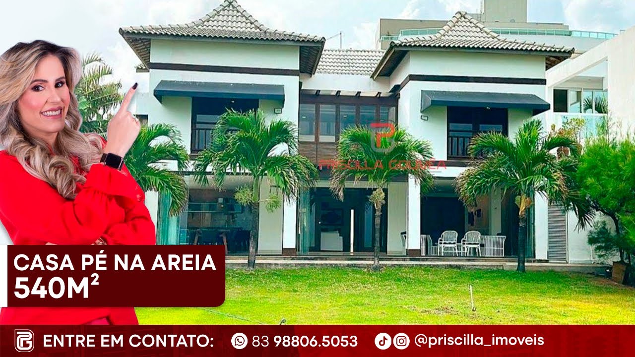 Casa pé na areia com 540m²