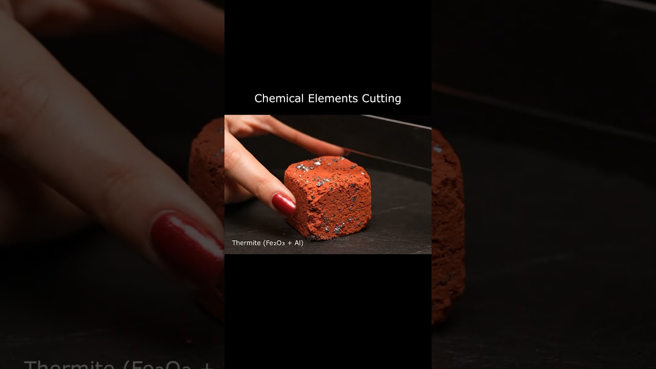 Chemical Element ASMR Satisfying Cubes Cutting #asmr #chemistry #relaxing #ai #fyp #asmrsounds