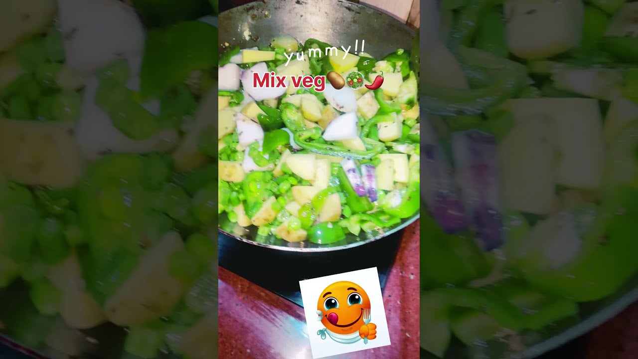 Bina Lahsun Pyaz Mix Veg Sabzi🥗🥔🌶️
