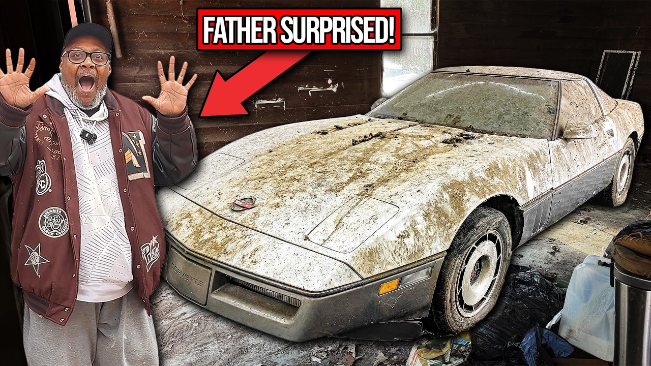 Father Surprised With His Corvette Cleaned For The First Time in 30 YEARS! *EMOTIONAL REACTION*