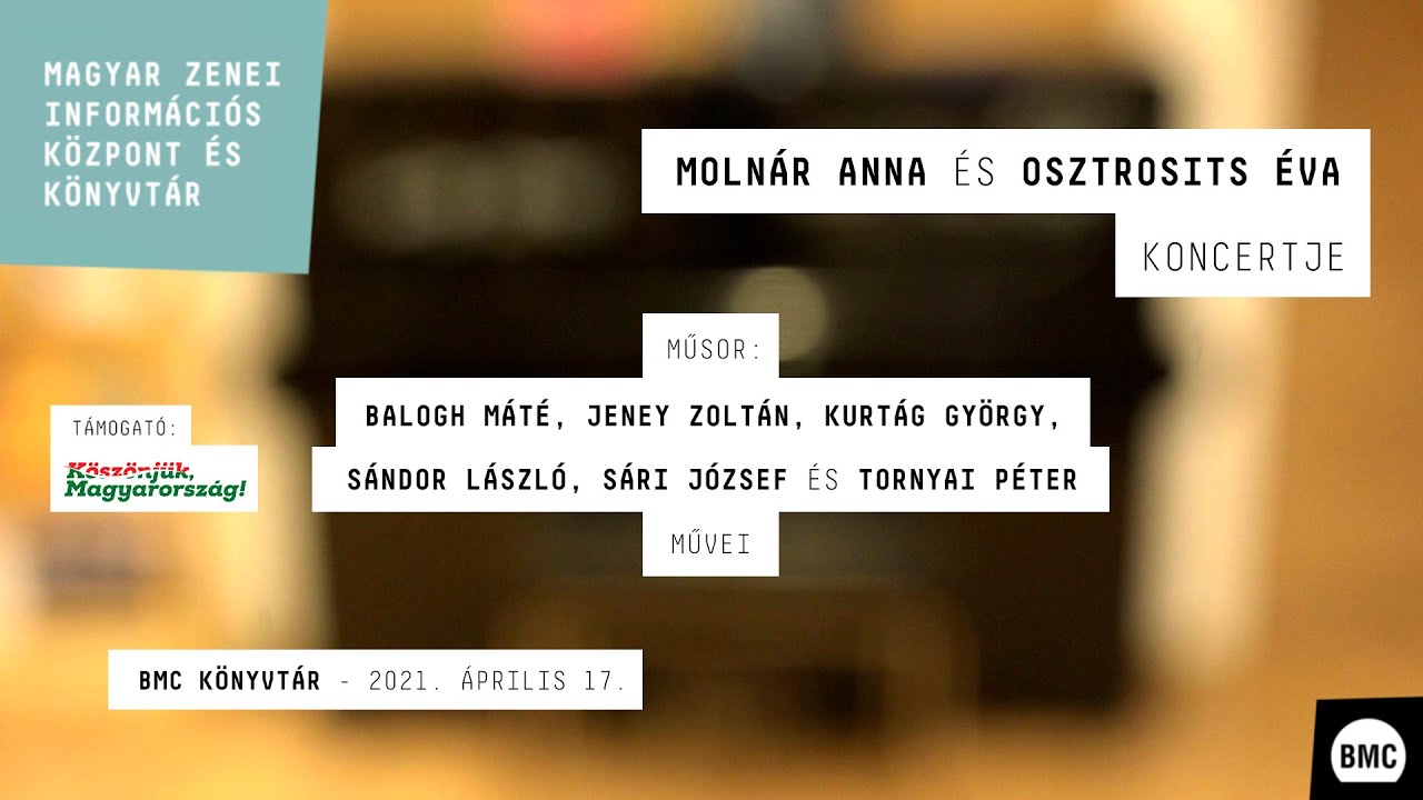 Moln&aacute;r Anna &eacute;s Osztrosits &Eacute;va koncertje