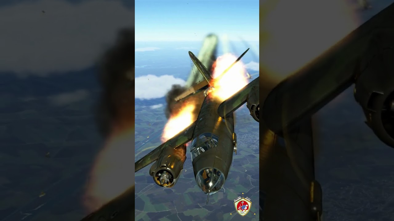O piloto do Me-262 não esperava a explosão. 