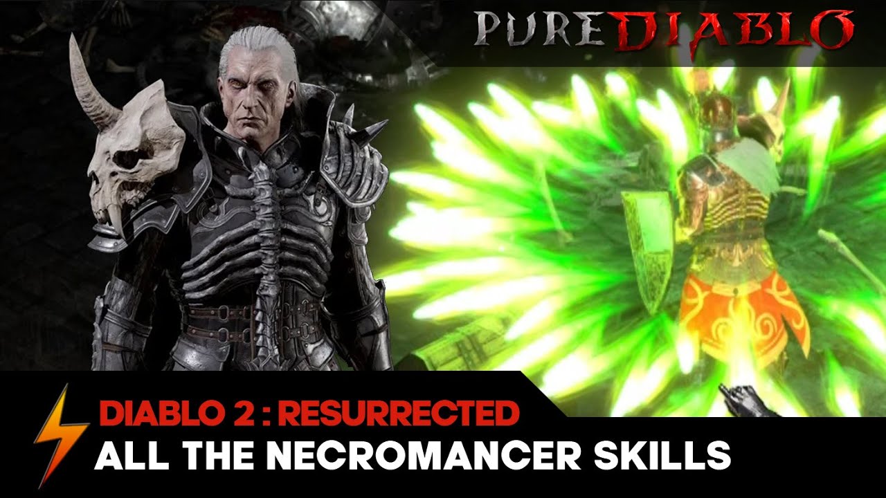 All Diablo 2 Resurrected Necromancer Skills in Action