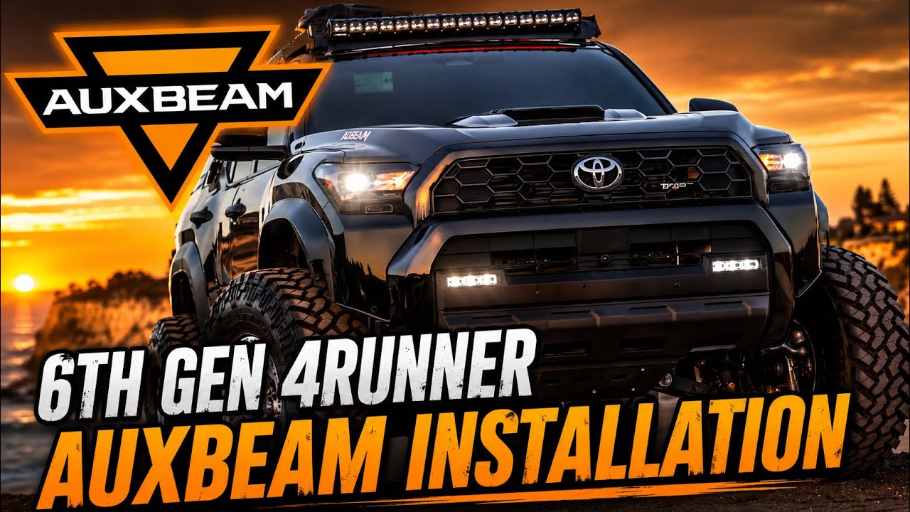 Установка 4runner Auxbeam 6-го поколения