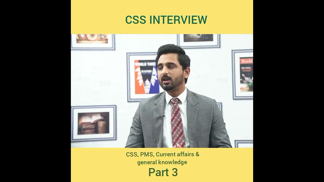 CSS Mock Interview | Muhammad Jawad | World Times Institute | Full Interview