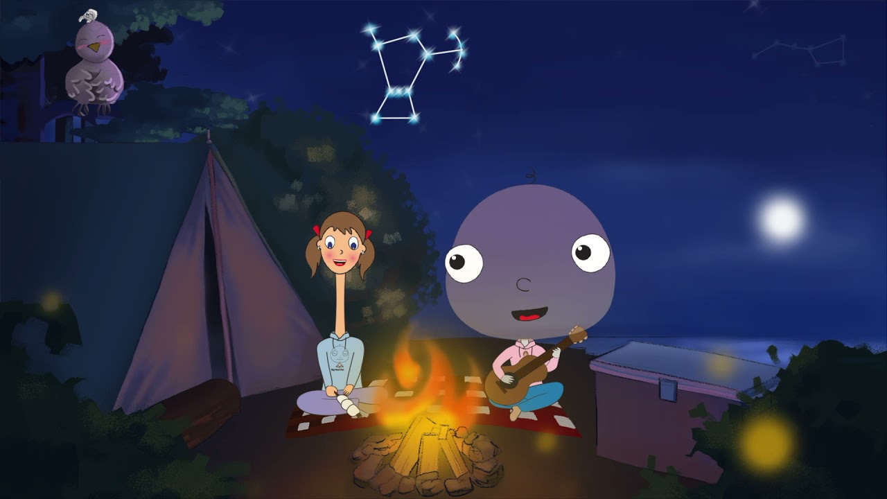 Guitar Sounds by the Campfire with Long Neck Lisa | Big Head Bob