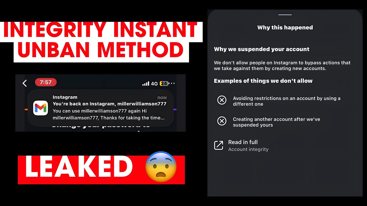 INTEGRITY PERMA INSTANT UNBAN METHOD | 100% WORKING IG RECOVERY (2025)
