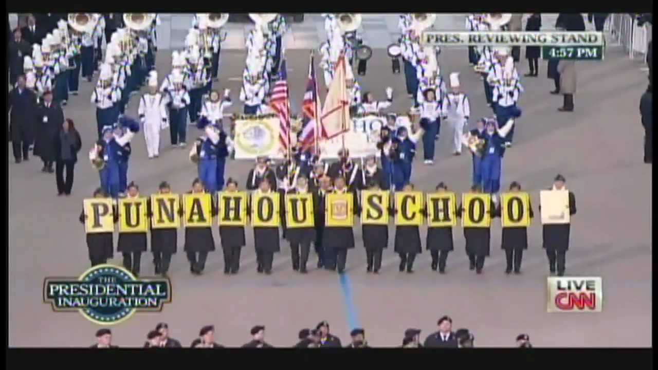 Punahou School Marching Band & JROTC Color Guard President Obama Inaugural Parade 2013