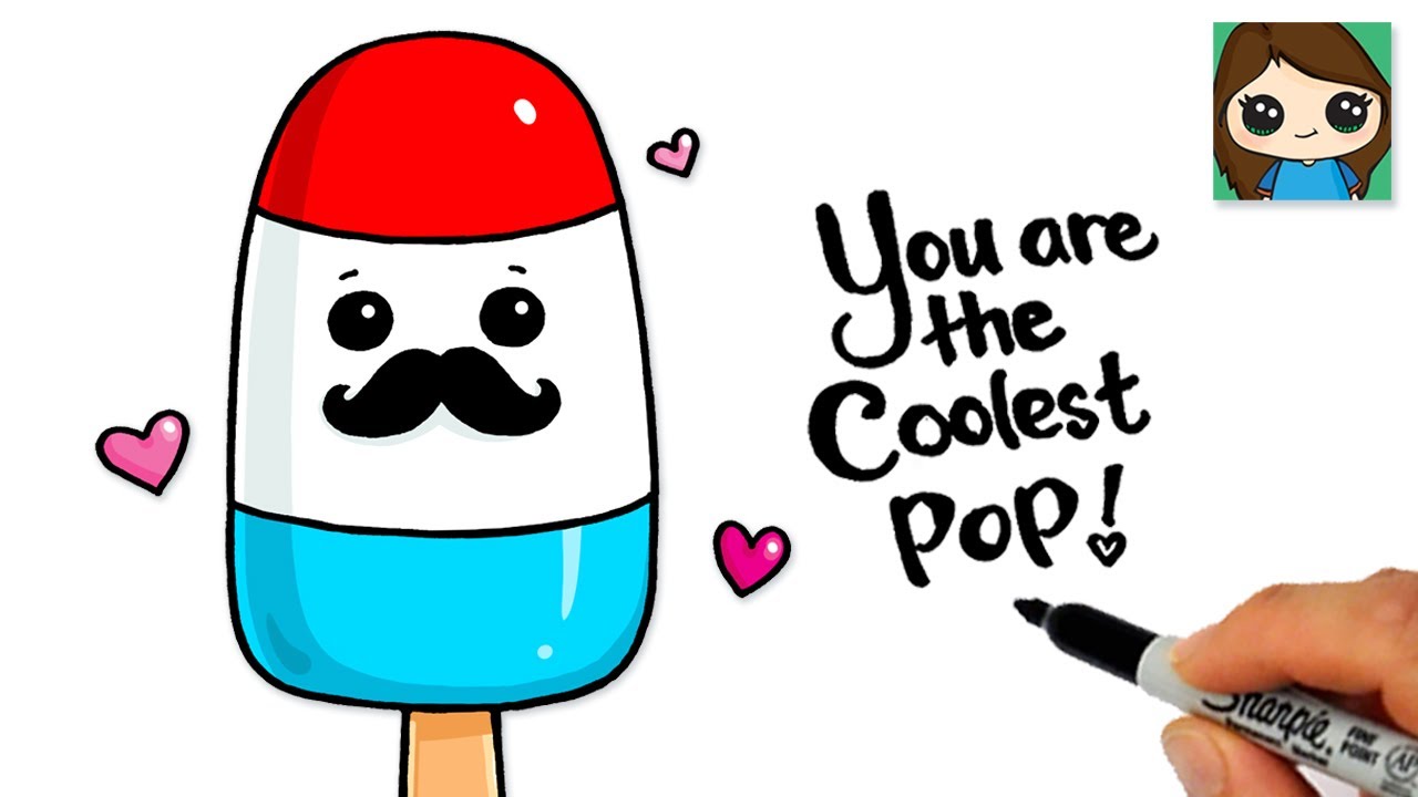 How to Draw a Cool POPsicle Easy | Cute Pun Art