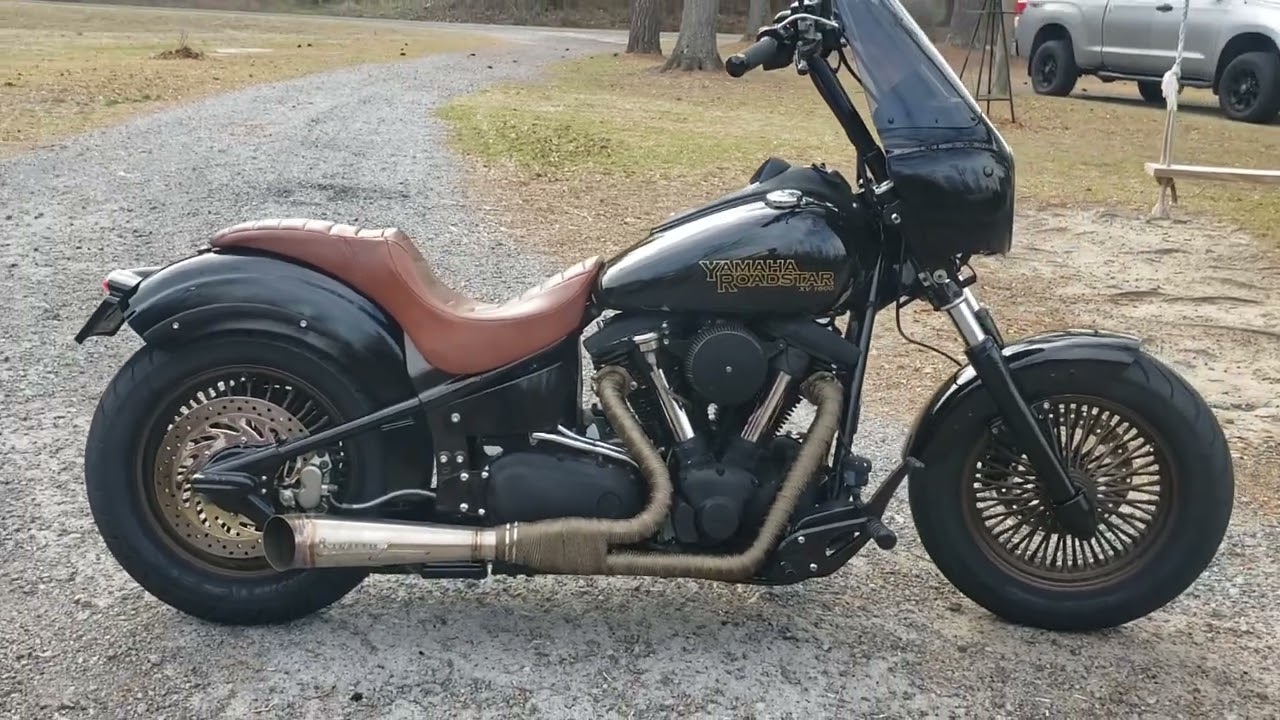 Yamaha Road Star XV1600 STEALTH PIPES 2-into-1 ⚡⚡ #StealthPipes #vtwin #roadstar #yamaha