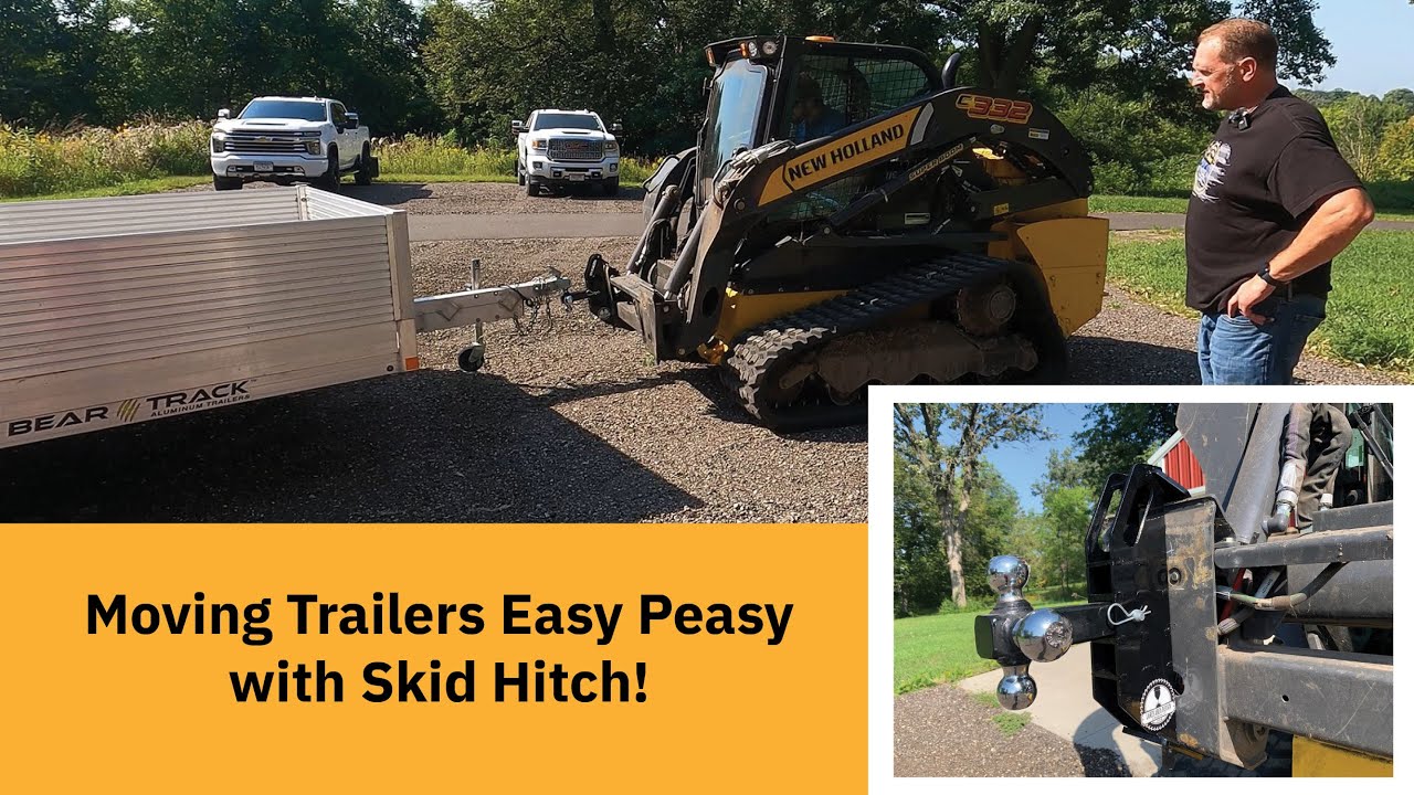 Skid Hitch Trailer Hitch Attachment for Skid Loaders