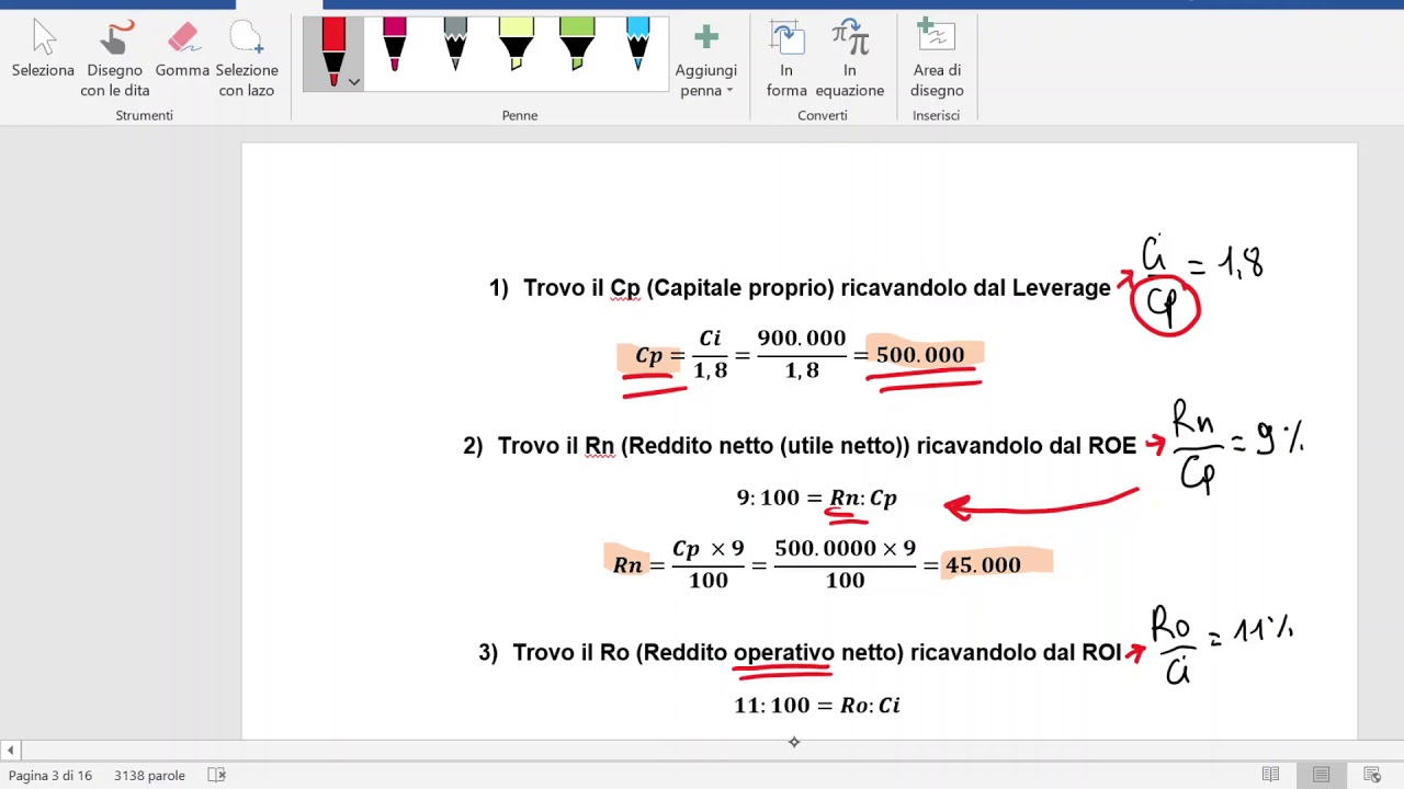 Esercitazione bilancio con dati a scelta_PARTE 1