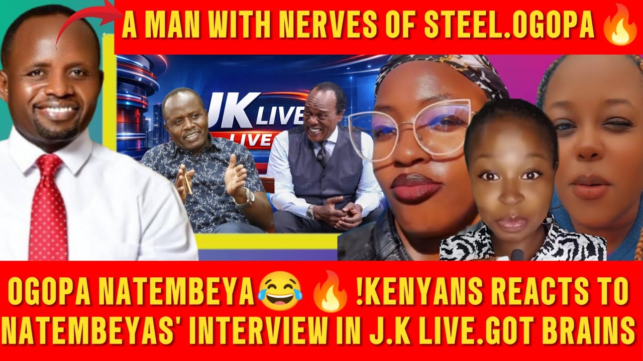 OGOPA NATEMBEYA🔥;KENYANS REACTS TO GEORGE NATEMBEYAS' INTERVIEW AT J.K LIVE.MAN WITH NERVES OF STEEL