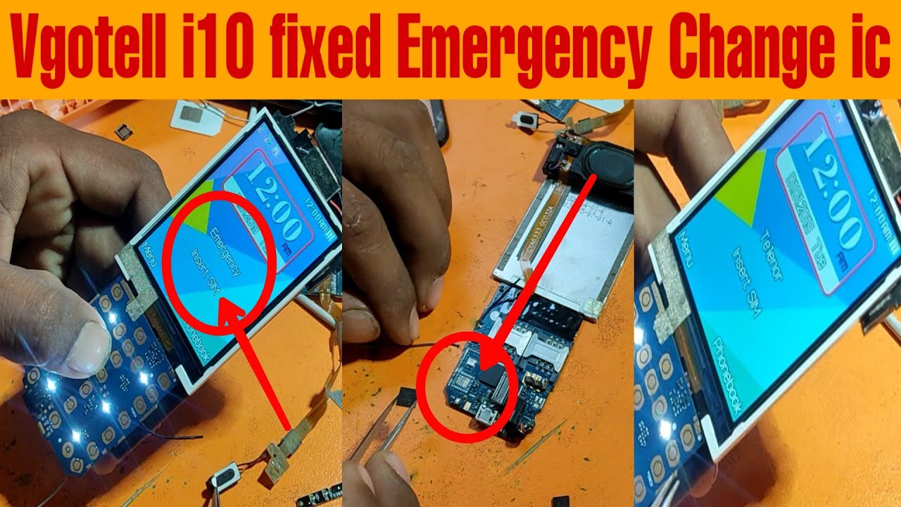 How to Change vgotell i10 network ic | fixed Emergency call