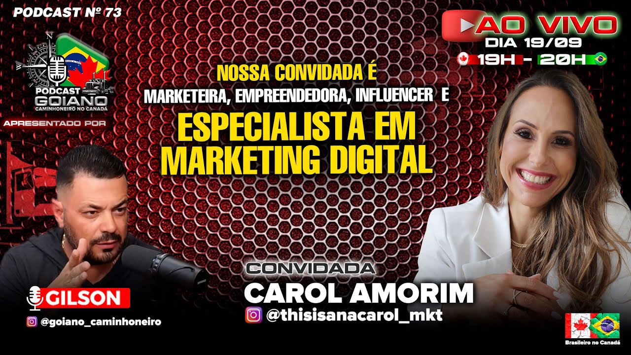CAROL AMORIM - MARKETEIRA, EMPREENDEDORA, INFLUENCER E ESPECIALISTA EM MKT DIGITAL  EP #072