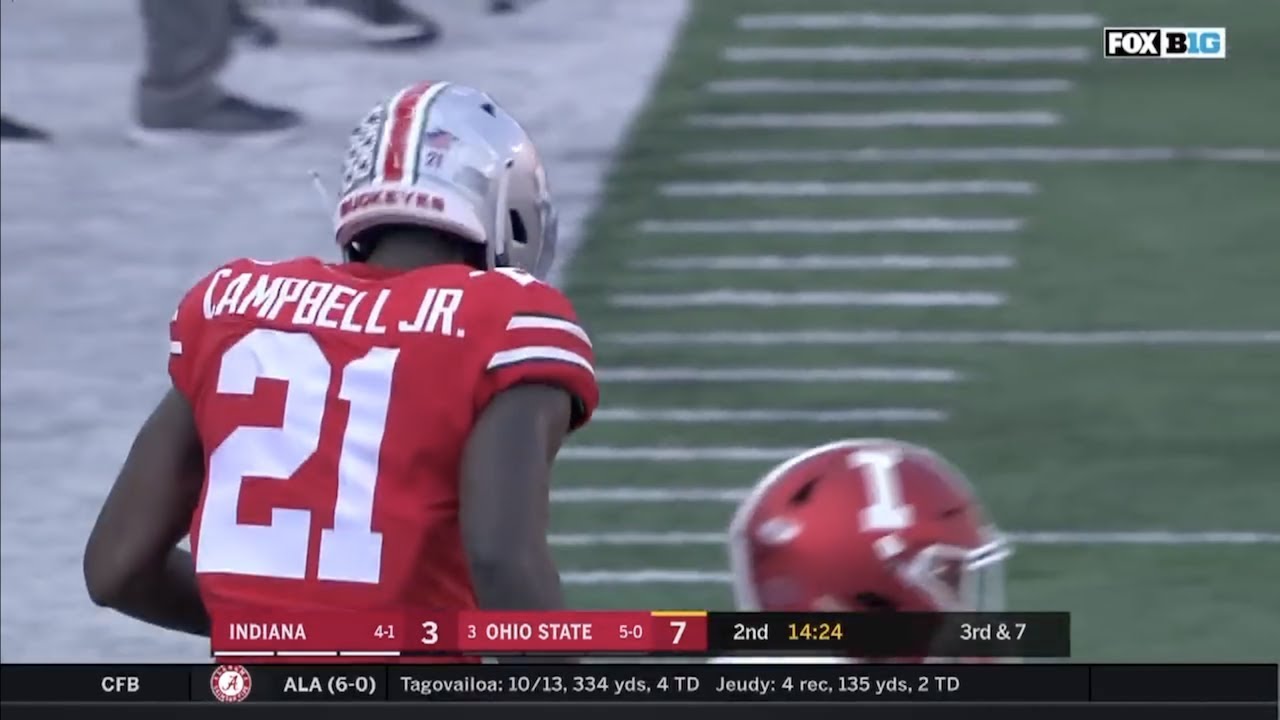 Parris Campbell (Ohio State WR #21) Vs. Indiana 2018