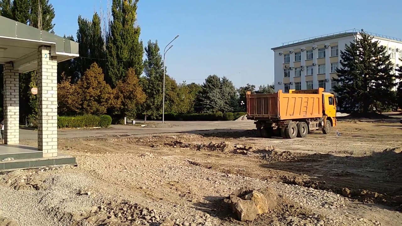 Реконструкция площади Ленина. город Благодарный