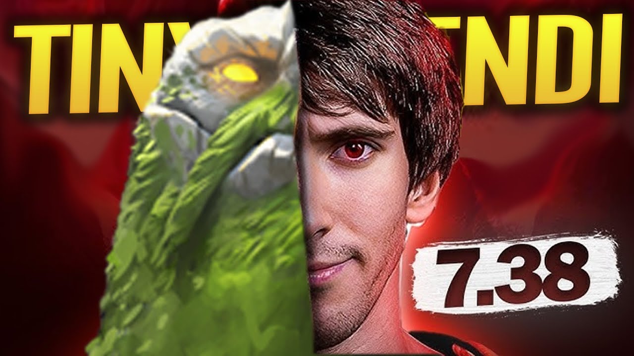 Dendi DESTROY the Midlane Huskar with Tiny - 7.38 Dota 2 pro Gameplay